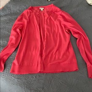 4 for $16 /// J Crew Coral Caryn Cardigan | Size L